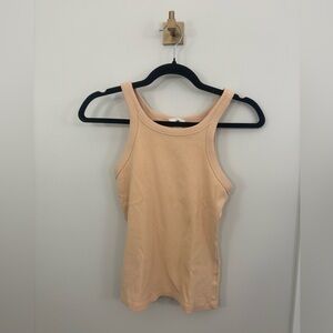 H&M Peach Ribbed Soft Tank Top